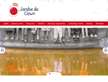 Tablet Screenshot of jarabedeclown.com